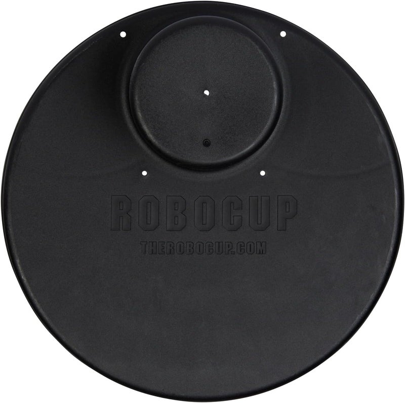 ROBOCUP Plate Accessory, in All 12 Colors, Conveniently Holds Your Food, Snacks, Drinks | Multi-Use Hands Free Project Work Station, Ruggedized Portable Design, Diameter of 8.5"/21.6 CM (Black) - Image 4
